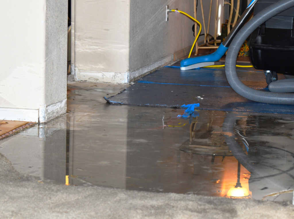 Leak from Washing Machine Has Spread Across a Home